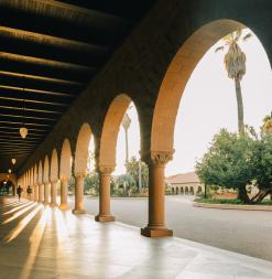 Memorial Quad on Stanford Campus